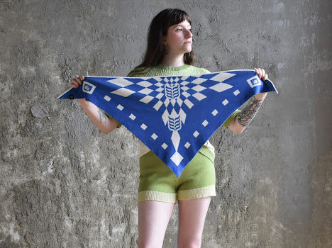 Italian Cotton Triangle Scarf