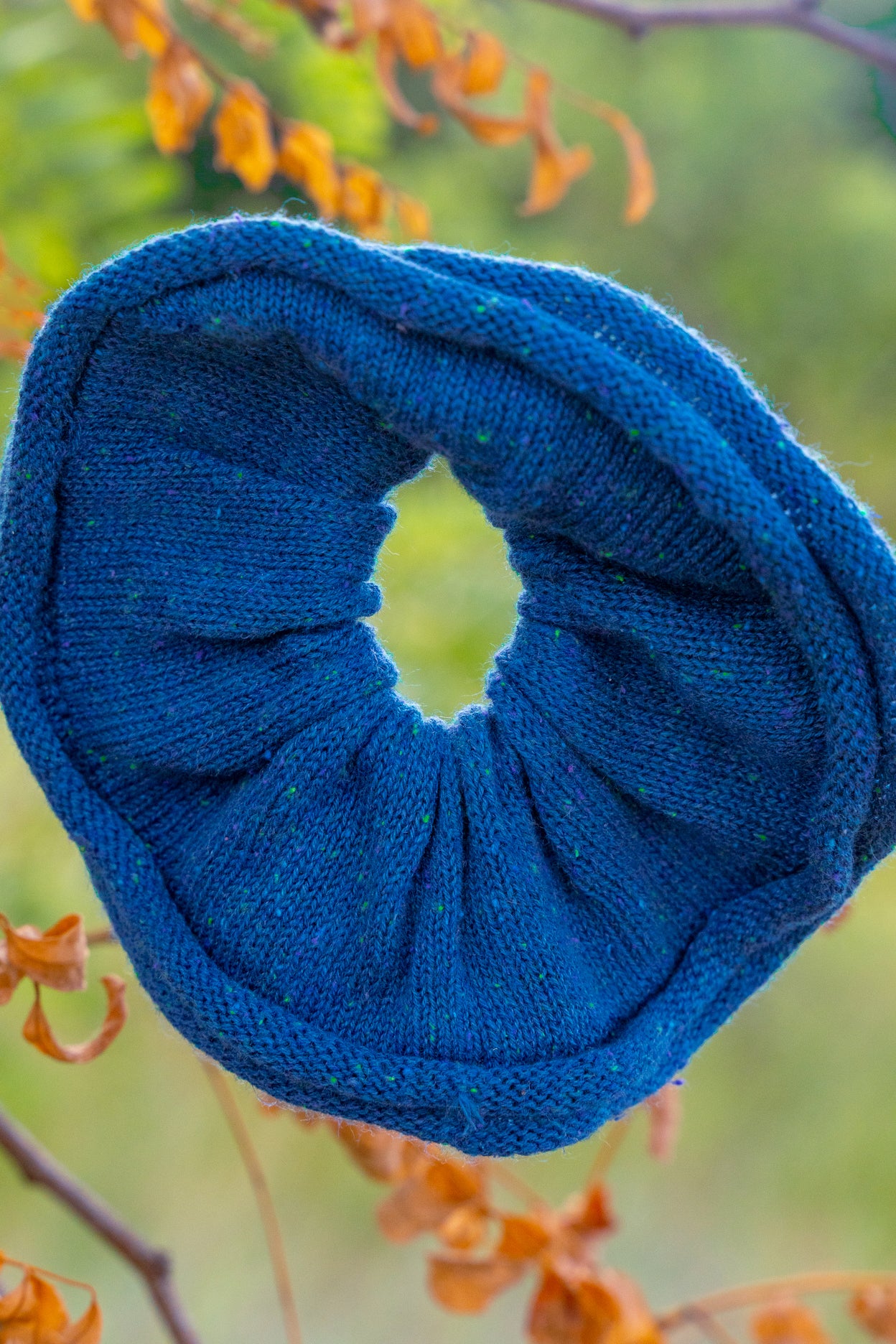 Large Cotton Hemp Silk Scrunchies